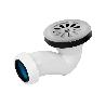 VÁLVULA SIFÓNICA PLATO DE DUCHA Ø60 CON SALIDA Ø32-40 Y REJILLA INOX.