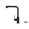 GRIFO DE COCINA NEGRO DE ACERO CON MANGUERA EXTENSIBLE Y 3 FUNCIONES 340 X 240 X 54  MM