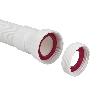 TUBO FLEXIBLE BLANCO 1 1/2 CON REDUCTOR 1 1/4 Ø32-40 330-690 MM