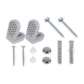 CONJUNTO TORNILLOS FIJACIÓN INODORO Y SOPORTE NYLON HORIZONTAL