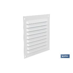 REJILLA DE VENTILACIÓN ALUMINIO BLANCO 10 X 10 CM VENTA UNITARIA