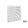 REJILLA DE VENTILACIÓN ALUMINIO BLANCO 25 X 25 CM VENTA UNITARIA