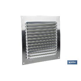 REJILLA DE VENTILACIÓN ALUMINIO 15 X 15 CM   CAJA 5 UNID.