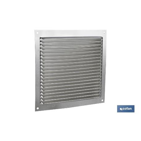 REJILLA DE VENTILACIÓN ALUMINIO 17 X 17 CM VENTA UNITARIA