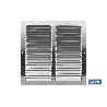 REJILLA DE VENTILACIÓN ALUMINIO 25 X 25 CM VENTA UNITARIA