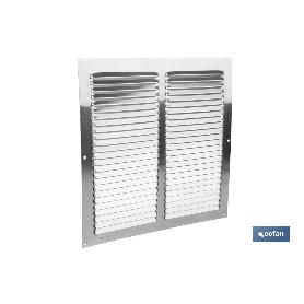 REJILLA DE VENTILACIÓN ALUMINIO 30 X 30 CM   CAJA 5 UNID.