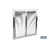 REJILLA DE VENTILACIÓN ALUMINIO 30 X 30 CM   CAJA 5 UNID.