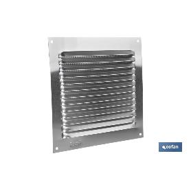 REJILLA DE VENTILACIÓN ALUMINIO CON MOSQUITERA 15 X 15 CM   CAJA 5 UNID.