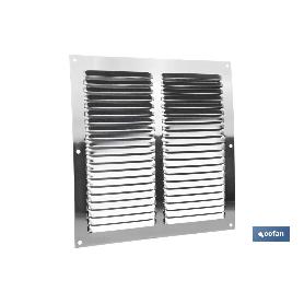 REJILLA DE VENTILACIÓN ALUMINIO CON MOSQUITERA 25 X 25 CM VENTA UNITARIA