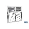 REJILLA DE VENTILACIÓN ALUMINIO CON MOSQUITERA 30 X 30 CM   CAJA 5 UNID.