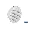 REJILLA DE VENTILACIÓN ALUMINIO BLANCO PARA EMPOTRAR A TUBO Ø10 CM   CAJA 5 UNID.