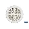 REJILLA DE VENTILACIÓN ABS BLANCO PARA EMPOTRAR A TUBO CON CLIP Ø10-11 CM VENTA UNITARIA