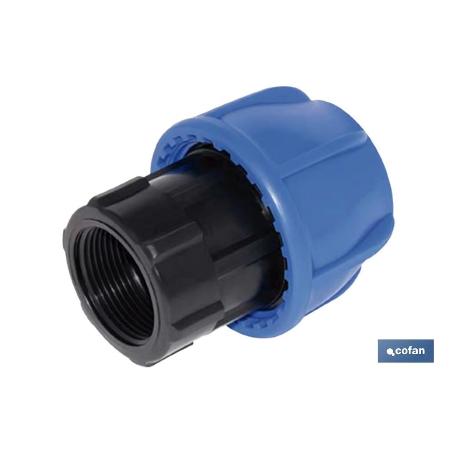 ENLACE ROSCA HEMBRA PP PN16 50 X 1 1/2  VENTA UNITARIA