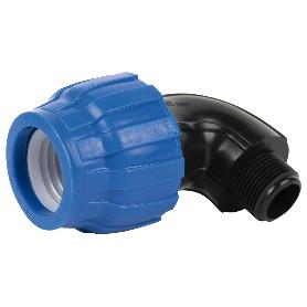 CODO 90° ROSCA MACHO PP PN16 25 X 1   CAJA 25 UNID.