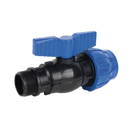 ENLACE VÁLVULA DE BOLA ROSCA MACHO PP PN16 50 X 1 1/2
