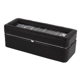 CAJA GUARDA RELOJES 6 UDS PIEL MARRÓN