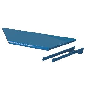 BANDEJA RINCON CHAFLAN 45º - 400MM+2 CARTELAS 400MM