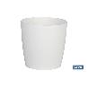 MACETA CAMELIA COLOR BLANCO 25X23.6CM VENTA UNITARIA