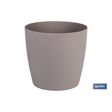 MACETA CAMELIA COLOR CREMA 30X28CM   CAJA 6 UNID.