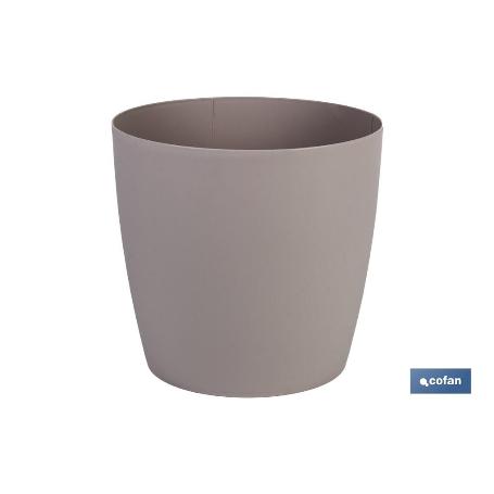 MACETA CAMELIA COLOR CREMA 35X33CM VENTA UNITARIA