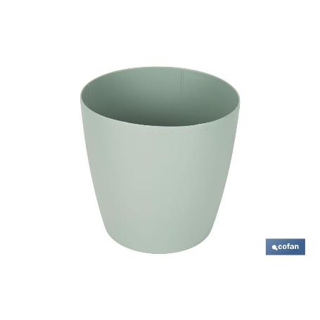 MACETA CAMELIA COLOR VERDE TURQUESA  14X13.8CM   CAJA 12 UNID.