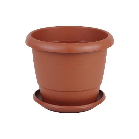 MACETA MARRON MODELO GARDENIA 35X28.8+ PLATO28CM VENTA UNITARIA