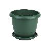 MACETA VERDE MODELO GARDENIA 35X28.8+ PLATO28 CM VENTA UNITARIA