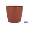 MACETA CAMELIA DE COLOR ARCILLA 18 X17,8 CM   CAJA 12 UNID.