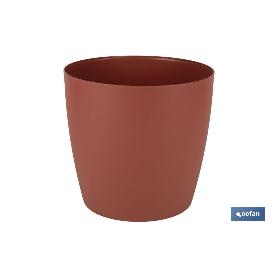 MACETA CAMELIA DE COLOR ARCILLA 18 X 17,8 CM VENTA UNITARIA