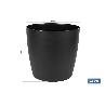 MACETA CAMELIA DE COLOR NEGRO 14 X 13,8 CM VENTA UNITARIA