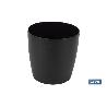MACETA CAMELIA DE COLOR NEGRO 25 X 23,6 CM VENTA UNITARIA