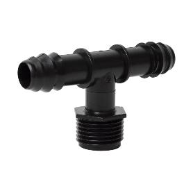 CONEXIÓN EN T R.MACHO Ø16MM-1/2   CAJA 100 UNID.