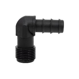 CONEXIÓN EN CODO 90º R.MACHO Ø16MM-1/2   CAJA 100 UNID.