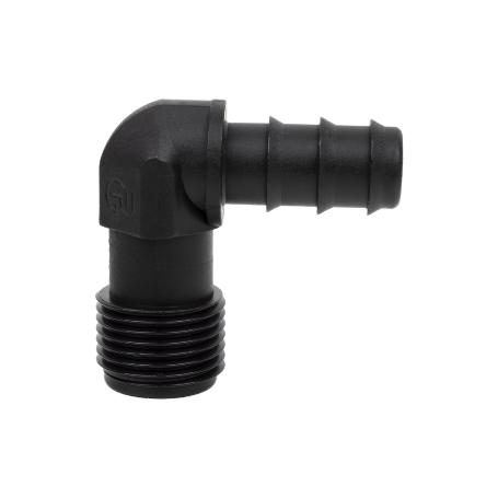 CONEXIÓN EN CODO 90º R.MACHO Ø16MM-1/2   CAJA 100 UNID.