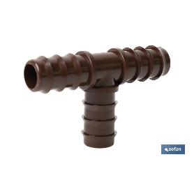 CONEXIÓN EN T Ø16MM (MARRÓN-MAX SEGUR.) VENTA UNITARIA