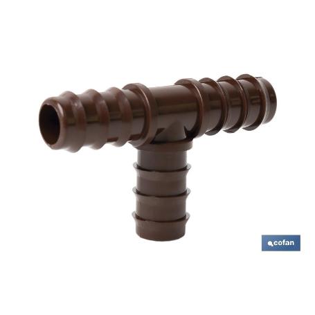 CONEXIÓN EN T Ø16MM (MARRÓN-MAX SEGUR.) VENTA UNITARIA