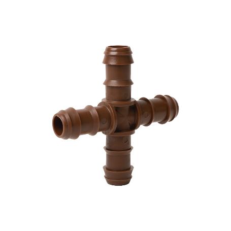 CONEXIÓN EN CRUZ Ø16MM (MARRÓN-MAX SEGUR.)   CAJA 50 UNID.