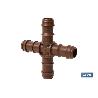 CONEXIÓN EN CRUZ Ø16MM (MARRÓN-MAX SEGUR.) VENTA UNITARIA