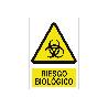 SEÑAL POLIESTIRENO 297X210 MM RIESGO BIOLÓGICO