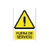 SEÑAL ADHESIVA 148X105MM. FUERA DE SERVICIO