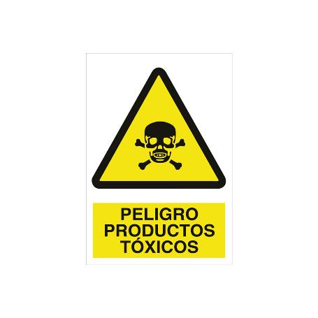 SEÑAL POLIESTIRENO 210X148MM. PELIGRO PRODUCTOS TÓXICOS