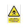 SEÑAL POLIESTIRENO 297X210MM. PELIGRO PRODUCTOS TÓXICOS