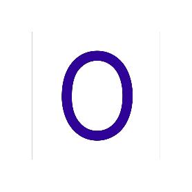 SEÑAL GLASSPACK ADHESIVA 62X62MM. O LETRA EN GLASSPACK