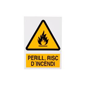 SEÑAL POLIESTIRENO 297X210 MM PERILL, RISC DINCENDI
