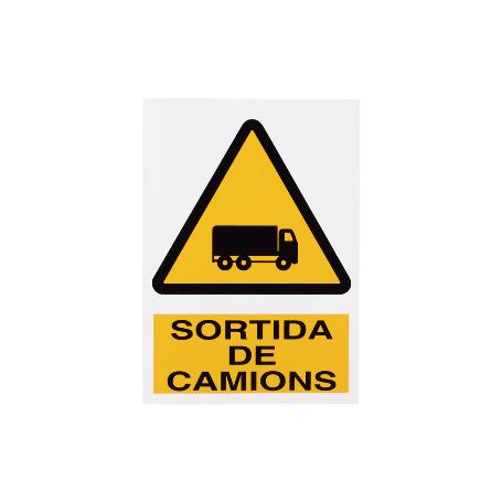 SEÑAL POLIESTIRENO 297X210 MM PERILL SORTIDA CAMIONS