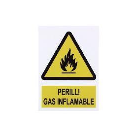 SEÑAL POLIESTIRENO 297X210 MM PERILL GAS INFLAMABLE