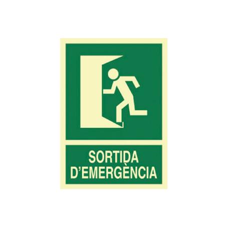 SEÑAL LUMINISCENTE 297X210MM. SORTIDA DEMERGÈNCIA