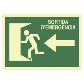 SEÑAL LUMINISCENTE 297X210MM. SORTIDA DEMERGÈNCIA