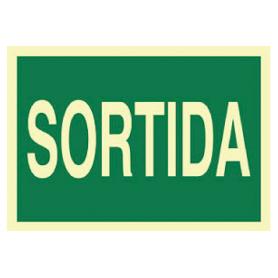 SEÑAL LUMINISCENTE 297X210MM. SORTIDA