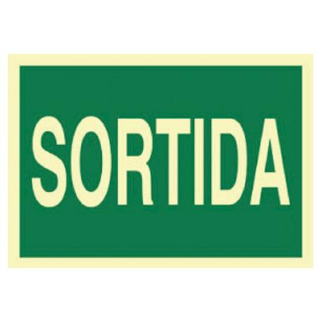 SEÑAL LUMINISCENTE 297X210MM. SORTIDA